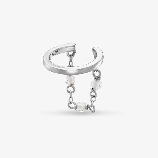 Earcuff Goutte: Argent