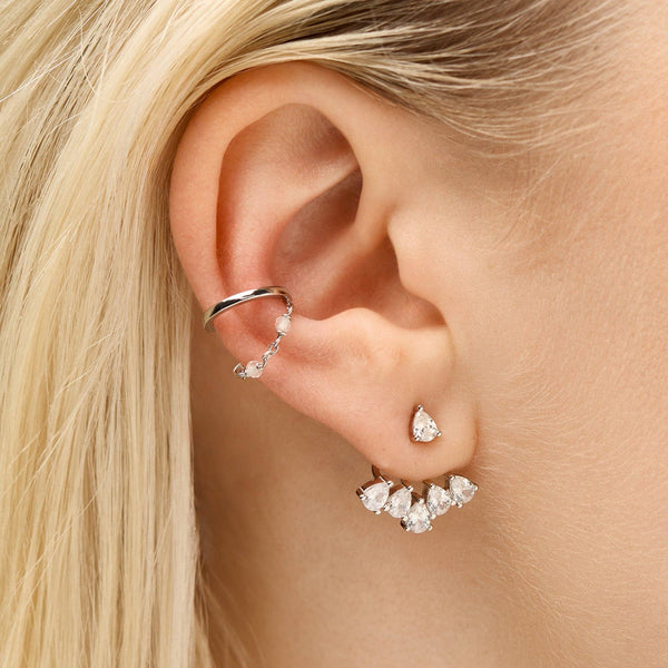 Earcuff Goutte: Argent